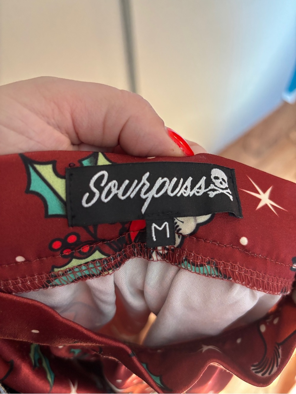 Sourpuss Deer Me Reindeer Print Sweets Skirt - Picture 8 of 10